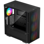 Кутия DeepCool CH560, Mid Tower, Mini-ITX/Micro-ATX/ATX/E-ATX, 1xUSB3.0, 1xType-C, 1xAudio, 3x140mm + 1x120mm Pre-Installed ARGB Fans, Hybrid Tempered Glass And Mesh Side Panel, GPU Support Arm, Mesh Front Panel, Black Кутия DeepCool CH560, Mid Tower, Mini-ITX/Micro-ATX/ATX/E-ATX, 1xUSB3.0, 1xType-C, 1xAudio, 3x140mm + 1x120mm Pre-Installed ARGB Fans, Hybrid Tempered Glass And Mesh Side Panel, GPU Support Arm, Mesh Front Panel, Black