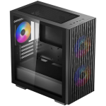 DeepCool MATREXX 40 3FS MATX Case, Mini-ITX / Micro-ATX , 1xUSB2.0, 1xUSB3.0, 1xAudio, 120mm pre-installed fan,ABS+SPCC+Tempered Glass, Mesh Panel DP-MATX-MATREXX40-3FS