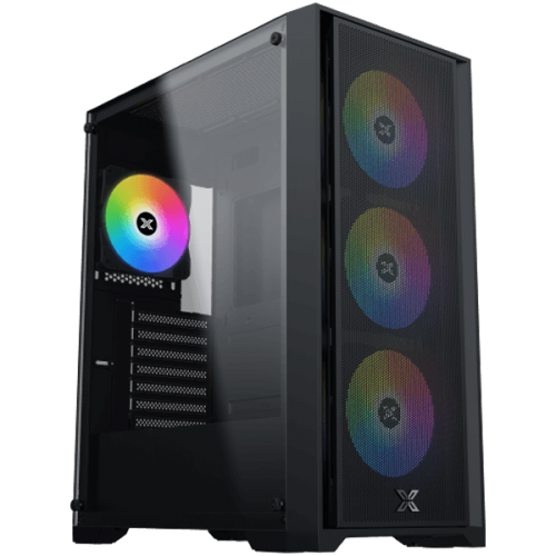 Кутия за компютър XIGMATEK Gaming X II, EN42850, BK, EATX, U3x1 & U2x2, Front Mesh Grill & Left TG, 4PCS Z20A & ARGB Control PCB