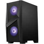 Кутия MSI MAG FORGE 100M, Mid-Tower, ATX, RGB Hub, RGB Button, 3x 120mm Fans (2x RGB), Mesh Front Panel, Tempered Glass Кутия MSI MAG FORGE 100M, Mid-Tower, ATX, RGB Hub, RGB Button, 3x 120mm Fans (2x RGB), Mesh Front Panel, Tempered Glass