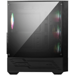 MSI MAG FORGE 112R, Mid-Tower, ATX/M-ATX/ITX, 2x USB 3.2 Gen 1 Type-A, 1x Audio/1x Mic, Insta-light Loop Button, ARGB Hub, 4x 120mm ARGB Fans, 4mm Tempered Glass