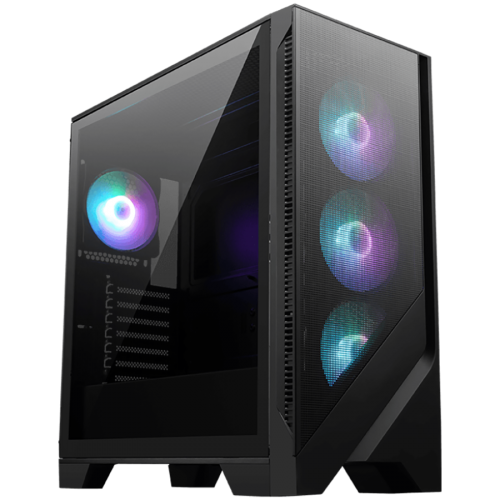 Кутия за компютър MSI MAG FORGE 321R AIRFLOW, Mid-Tower, ATX/M-ATX/ITX, Tempered Glass, Black Кутия за компютър MSI MAG FORGE 321R AIRFLOW, Mid-Tower, ATX/M-ATX/ITX, Tempered Glass, Black