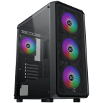 Кутия Xigmatek DUO X (BK, EATX, U3x1 & U2x2,Front Mesh Grill & Left TG, 4PCS Z20F Fan) Кутия Xigmatek DUO X (BK, EATX, U3x1 & U2x2,Front Mesh Grill & Left TG, 4PCS Z20F Fan)