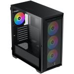 Кутия Xigmatek Master X II Pro (Black, ATX, U3x1 & U2x2, Front Meshed Grill & Left TG, 4PCS Z20A & ARGB PCB)