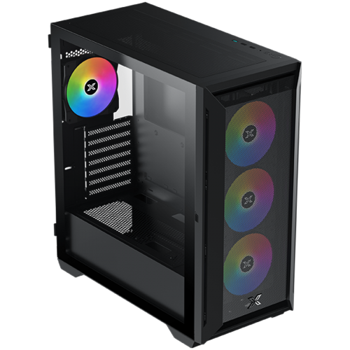Кутия Xigmatek Master X II Pro (Black, ATX, U3x1 & U2x2, Front Meshed Grill & Left TG, 4PCS Z20A & ARGB PCB) Кутия Xigmatek Master X II Pro (Black, ATX, U3x1 & U2x2, Front Meshed Grill & Left TG, 4PCS Z20A & ARGB PCB)