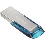 Флашка SanDisk Ultra Flair 128GB, USB 3.0, 150MB/s read - Tropical Blue