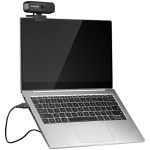 Уеб камера CANYON C2, 720P HD 1.0Mega fixed focus webcam with USB2.0. connector, 360° rotary view scope, 1.0Mega pixels, built in MIC, Resolution, Black
