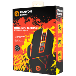 Геймърска мишка CANYON Optical gaming mouse, adjustable DPI setting, LED backlight, moveable weight slot and retractable top cover