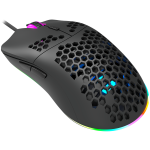 Гейминг мишка CANYON Puncher GM-11, Pixart 3519 optical sensor, 4 levels of DPI, 1.65m Ultraweave cable, UPE feet and colorful RGB lights