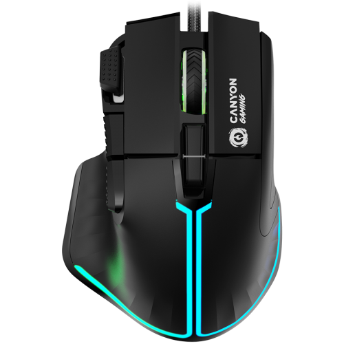 Мишка CANYON mouse Fortnax GM-636 RGB 9buttons Wired Black