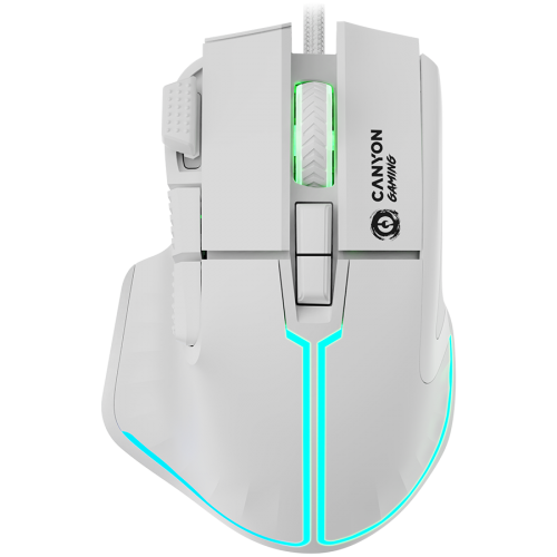 Мишка CANYON mouse Fortnax GM-636 RGB 9buttons Wired White Мишка CANYON mouse Fortnax GM-636 RGB 9buttons Wired White