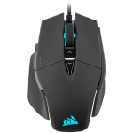 Гейминг мишка CORSAIR M65 RGB ULTRA, Backlit RGB LED, Optical, Silver ALU, Black
