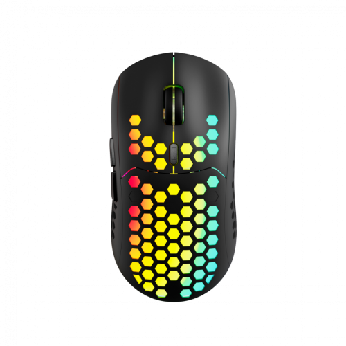 Геймърска безжична мишка Canyon 7keys Gaming 2.4G, KA8 sensor, DPI up to 1600, Huano 1million switch, 45cm PVC cable. 400mAh battery, weight: 95g, Black Геймърска безжична мишка Canyon 7keys Gaming 2.4G, KA8 sensor, DPI up to 1600, Huano 1million switch, 45cm PVC cable. 400mAh battery, weight: 95g, Black