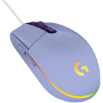 Мишка, Logitech G102 Mouse, Lightsync RGB, 8000 DPI, 6 Programmable Buttons, Lilac, 910-005854 Мишка, Logitech G102 Mouse, Lightsync RGB, 8000 DPI, 6 Programmable Buttons, Lilac, 910-005854