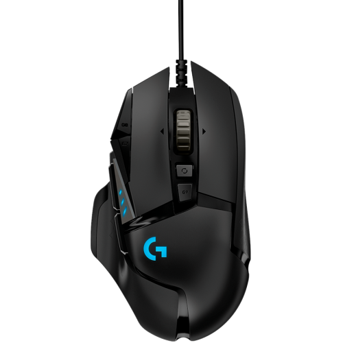 Мишка LOGITECH G502 Corded Gaming Mouse - HERO - BLACK - USB - 910-005470 Мишка LOGITECH G502 Corded Gaming Mouse - HERO - BLACK - USB - 910-005470