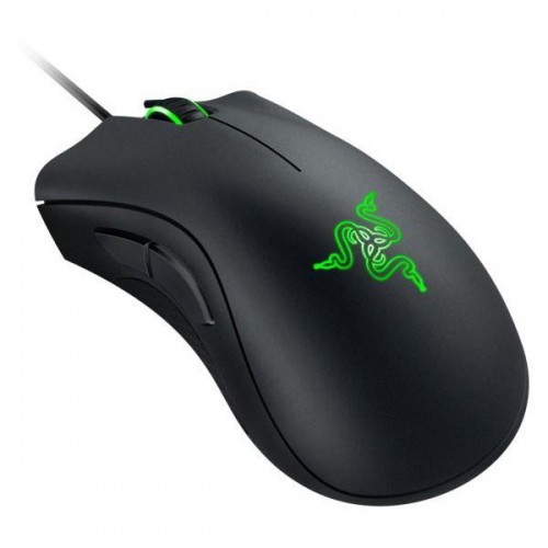 Гейминг мишка Razer DeathAdder Essential, True 6 400 DPI optical sensor, Mechanical Mouse Switches with 10 million-click life cycle, Single-color green lighting Гейминг мишка Razer DeathAdder Essential, True 6 400 DPI optical sensor, Mechanical Mouse Switches with 10 million-click life cycle, Single-color green lighting