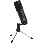 LORGAR Soner 313, Gaming Microphone, USB condenser microphone with Volume Knob & Echo Knob, Frequency Response: 80 Hz—17 kHz, including 1x Microphone, 1 x 2.5M USB Cable, 1 x Tripod Stand, dimensions: Ø47.4*158.2*48.1mm, weight: 243.0g, Black