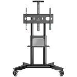 ONKRON Mobile TV stand for 32"-75" up to 50 kg, black