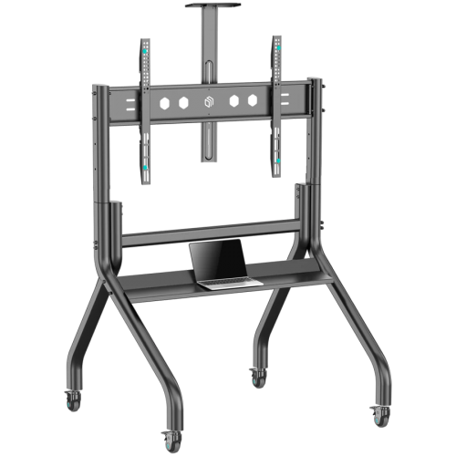Стойка ONKRON Mobile TV stand with bracket 60"-120" Screens up to 150 kg, Black