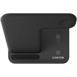 Стойка за зареждане CANYON wireless charger WS-303 15W 3in1 Black Стойка за зареждане CANYON wireless charger WS-303 15W 3in1 Black
