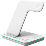 Стойка за безжично зареждане CANYON wireless charger WS-303 15W 3in1 White