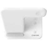Стойка за безжично зареждане CANYON wireless charger WS-303 15W 3in1 White