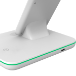 Стойка за безжично зареждане CANYON wireless charger WS-303 15W 3in1 White