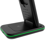 Стойка CANYON wireless charger WS-304 15W 3in1 Black