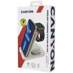 Стойка CANYON wireless charger WS-304 15W 3in1 Cosmic Latte Стойка CANYON wireless charger WS-304 15W 3in1 Cosmic Latte