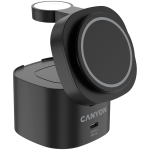 Canyon 4 in 1 Wireless Charging Stand, 30W max, Size: 70x70x70.3mm, weight: 414g, with 65W charger and 1M cable, black Canyon 4 in 1 Wireless Charging Stand, 30W max, Size: 70x70x70.3mm, weight: 414g, with 65W charger and 1M cable, black