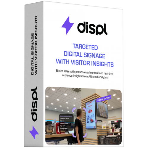 Лиценз Displ, Targeted Digital Signage with Visitors Insights, 1 year license Лиценз Displ, Targeted Digital Signage with Visitors Insights, 1 year license