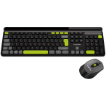 Комплект клавиатура и мишка CANYON HSET-W5 EN Keyboard+Mouse AAA+AA Wireless Black