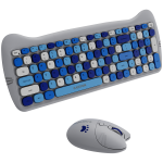 Клавиатура CANYON HSET-W6 EN Keyboard+Mouse Kitty Edition AAA+АА Wireless Blue Клавиатура CANYON HSET-W6 EN Keyboard+Mouse Kitty Edition AAA+АА Wireless Blue