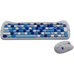 Клавиатура CANYON HSET-W6 EN Keyboard+Mouse Kitty Edition AAA+АА Wireless Blue Клавиатура CANYON HSET-W6 EN Keyboard+Mouse Kitty Edition AAA+АА Wireless Blue