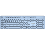 Клавиатура CANYON keyboard HKB-W01 UK/US AAA Wireless Blue, CNS-HKBW01BL