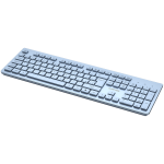 Клавиатура CANYON keyboard HKB-W01 UK/US AAA Wireless Blue, CNS-HKBW01BL