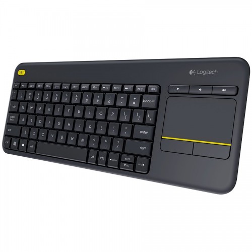 Клавиатура, Logitech Wireless Touch Keyboard K400 Plus Black Клавиатура, Logitech Wireless Touch Keyboard K400 Plus Black