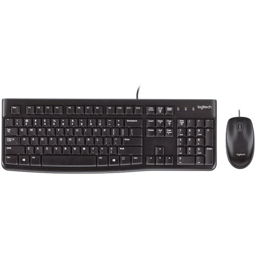 LOGITECH MK120 Corded Combo - BLACK - USB - US INT'L - EER LOGITECH MK120 Corded Combo - BLACK - USB - US INT'L - EER