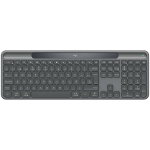 Клавиатура LOGITECH Slim Solar+ - GRAPHITE - US INT'L - 2.4GHZ/BT -  920-013764