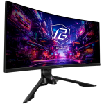 Монитор Asrock Curved Gaming Monitor, 34" WQHD(3440x1440) 1500R VA, 180 Hz, 123% sRGB, Flicker-free, Height, Swivel, Tilt, 2x 2W, 2x HDMI 2.0, 2x DP 1.4, 5x USB 3.2, 1x Audio Jack (3.5mm), Wi-Fi Antenna, 3Y