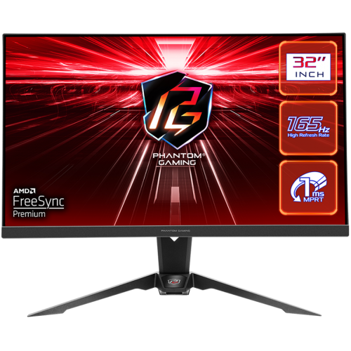 Гейминг монитор Asrock Phantom Gaming, 31.5" QHD(2560x1440) VA, AG, 165 Hz, 92% sRGB, 16:9, 1ms, Flicker-free, High, Swivel and Tilt adjustment, 2x 2W Speakers Гейминг монитор Asrock Phantom Gaming, 31.5" QHD(2560x1440) VA, AG, 165 Hz, 92% sRGB, 16:9, 1ms, Flicker-free, High, Swivel and Tilt adjustment, 2x 2W Speakers