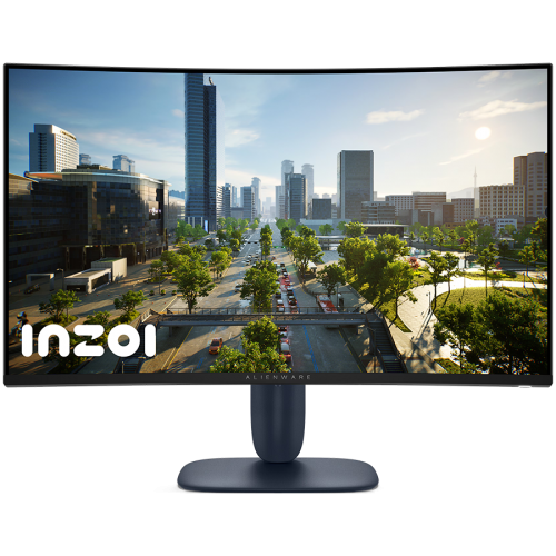Монитор, Dell Alienware AW3225DM, 31.5" Curved WQHD LED, 1ms GTG, 2560x1440, 180 Hz, 95%, HDR, VRR, AMD FreeSync, HDMI, DP, USB 5Gbps, Height Adjustable, Tilt, Black