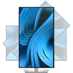 Монитор, Dell P2725QE, 27" 4K UHD LED, IPS Anti-Glare, 5ms, 100 Hz, 1500:1, 350 cd/m2, (3840x2160), 99% sRGB, USB-C Hub, 3x USB 5Gbps Type-A, HDMI, Display Port, Power Delivery 90w, RJ45, Height Adjustable, Pivot, Swivel, Tilt