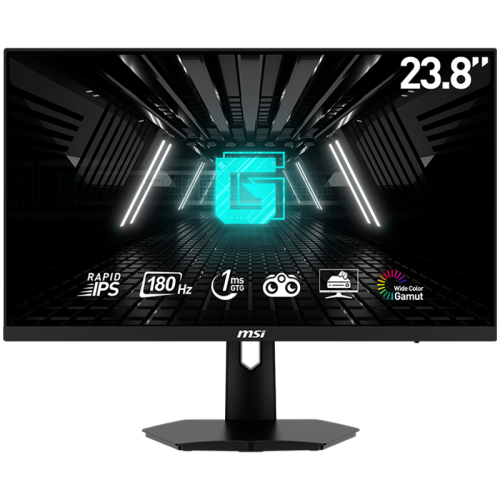 MSI G244F E2 Gaming Monitor, 23.8" 180Hz, FHD (1920x1080) 16:9, Rapid IPS Anti-glare, 1ms, 300nits, 1000:1, 178/178, Adaptive-Sync, Tilt, 1x DP, 2x HDMI, 3Y Warranty MSI G244F E2 Gaming Monitor, 23.8" 180Hz, FHD (1920x1080) 16:9, Rapid IPS Anti-glare, 1ms, 300nits, 1000:1, 178/178, Adaptive-Sync, Tilt, 1x DP, 2x HDMI, 3Y Warranty