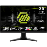Монитор MSI MAG 255XF Gaming Monitor, 24.5" 300Hz, FHD (1920x1080), AMD FreeSync Premium, HDR Ready, Tilt, 1x DP, 2x HDMI