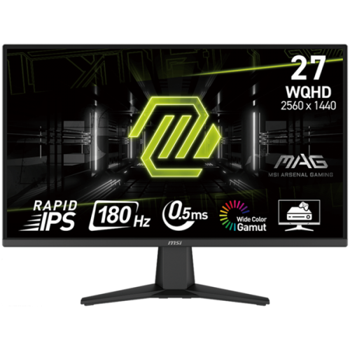 Монитор MSI MAG 275QF Gaming Monitor, 27" 180Hz, WQHD (2560x1440) 16:9, Rapid IPS Anti-glare, 0.5ms, 300nits, 1000:1, 178°/178°, Adaptive-Sync, Adjustable Stand, 1x DP, 2x HDMI, 3Y Warranty Монитор MSI MAG 275QF Gaming Monitor, 27" 180Hz, WQHD (2560x1440) 16:9, Rapid IPS Anti-glare, 0.5ms, 300nits, 1000:1, 178°/178°, Adaptive-Sync, Adjustable Stand, 1x DP, 2x HDMI, 3Y Warranty