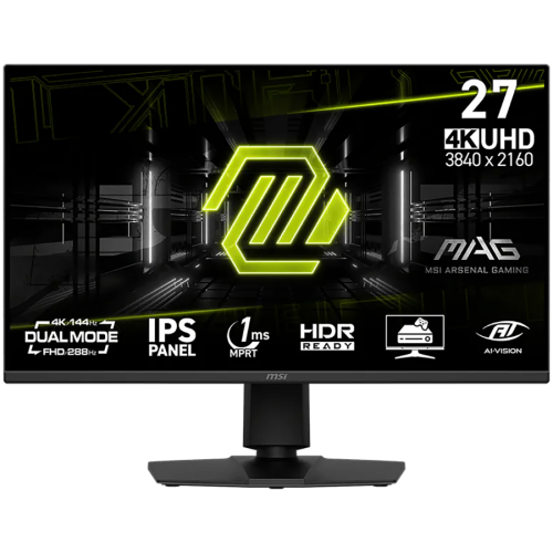 Монитор MSI MAG 275UPD E14 Gaming Monitor, 27" 144Hz, UHD (3840x2160), IPS, 1ms, AMD FreeSync Premium, HDR Ready, Adjustable stand, Speakers, 1x DP, 2x HDMI