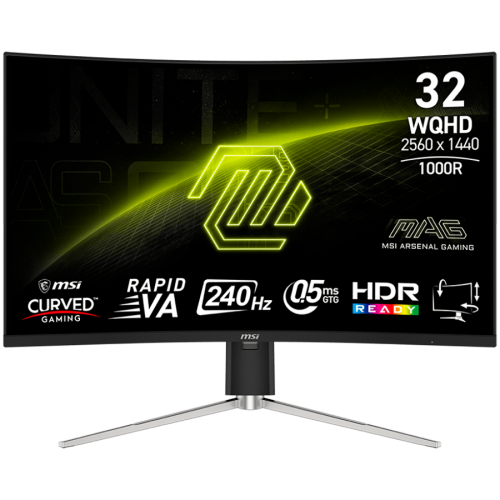 Монитор, MSI MAG 325CQRXF, 31.5", Rapid VA, 240Hz, 1ms, WQHD 2560x1440, FreeSync Premium, HDR 400 Монитор, MSI MAG 325CQRXF, 31.5", Rapid VA, 240Hz, 1ms, WQHD 2560x1440, FreeSync Premium, HDR 400