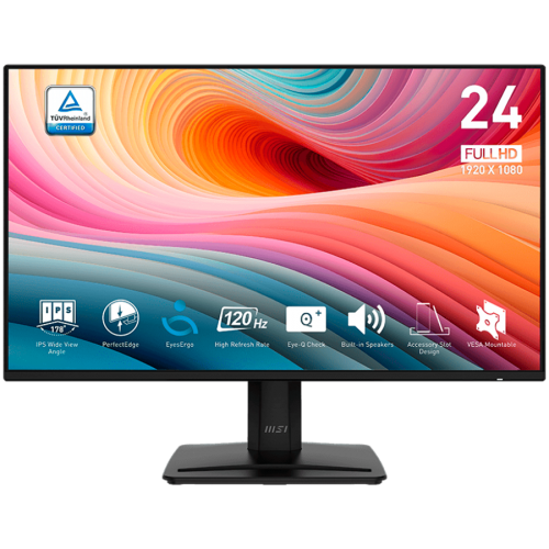 Монитор MSI PRO MP242A E2 Professional Business Monitor, 23.8" 120Hz, FHD (1920x1080) 16:9, IPS Anti-glare, 1ms