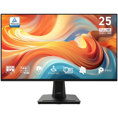 Монитор MSI PRO MP251 E14L Professional Business Monitor, 24.5" 144Hz, FHD (1920x1080), AMD FreeSync, Tilt, 1x D-Sub(VGA), 1x HDMI